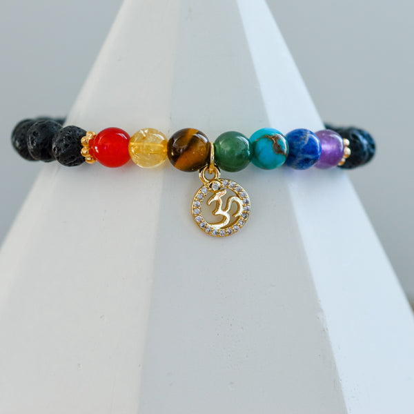 Bracelet Om et chakras