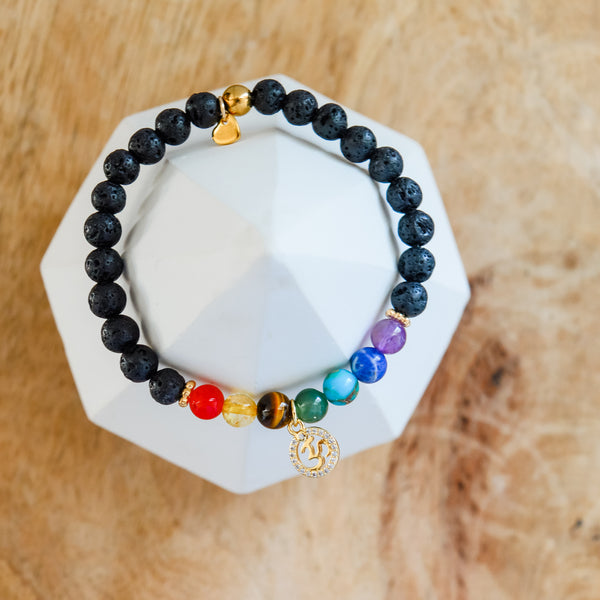Bracelet Om et chakras