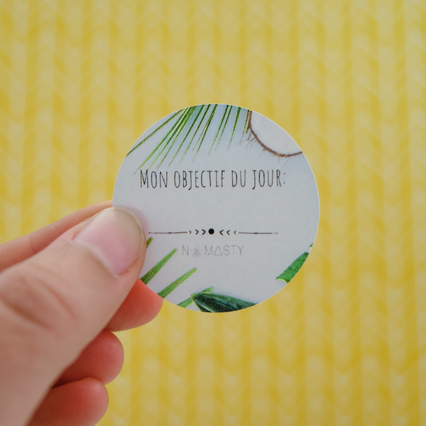 Autocollant MON OBJECTIF DU JOUR