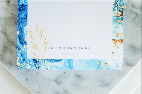 Bloc note autocollant - J'ai confiance en moi