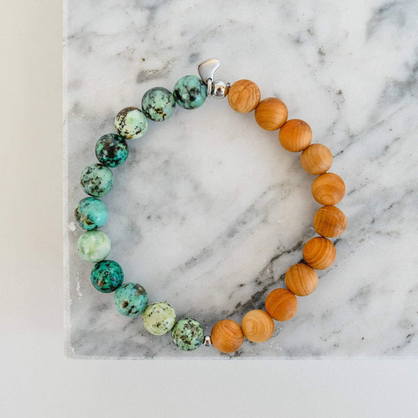 Bracelet ÉQUILIBRE de turquoise africaine