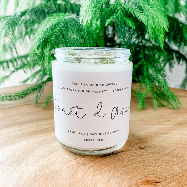 Bougie artisanale - Forêt d’Asie