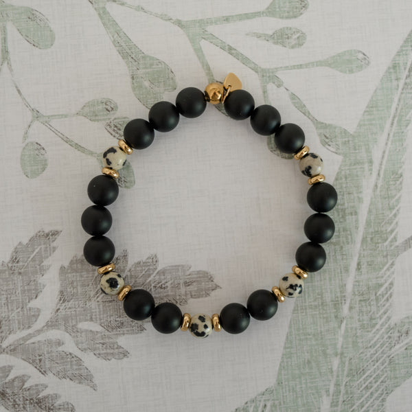 Bracelet Dalmatien noir