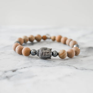 Bracelet BOUDDHA HEUREUX (bois)