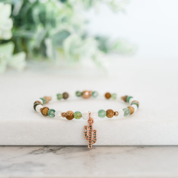 Bracelet Cacti rose