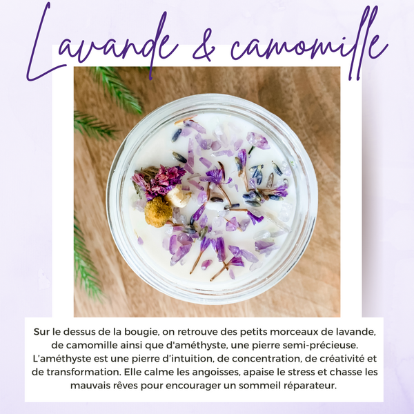 Bougie artisanale - Lavande & Camomille